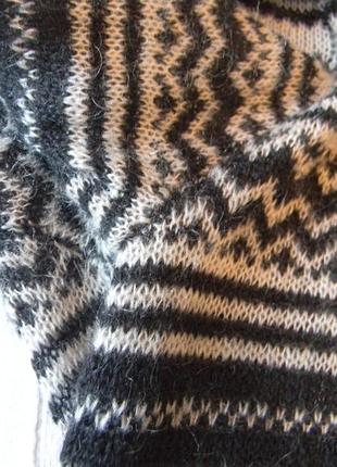 Вязаное платье-туника воротник гольф zara knit5 фото