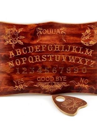 Ексклюзивна спіритична дошка уїджа (ouija), англійською мовою, (46×30×1,8 см), масаж вільхи