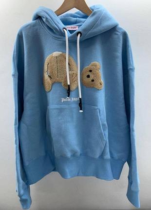 Худи оверсайз palm angels bear logo turquoise7 фото