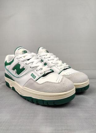 New balance 550 white&green6 фото