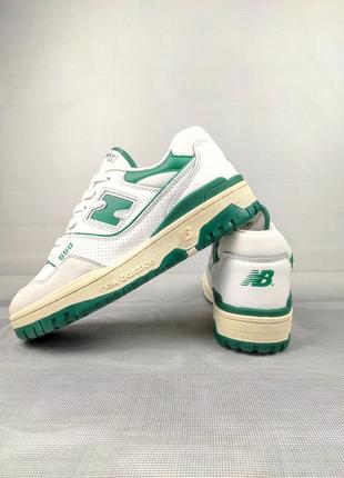 New balance 550 white&amp;green 7