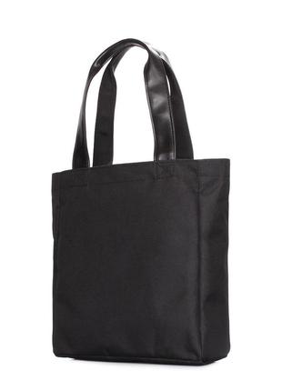 Жіноча текстильна сумка poolparty homme чорна3 фото