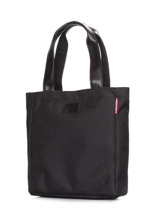 Жіноча текстильна сумка poolparty homme чорна2 фото