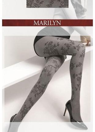 Женские колготки с узором 60 ден marilyn3 фото