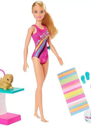 Игровой набор кукла барби чемпион по плаванию, кукла barbie dreamhouse adventures swim'n dive
