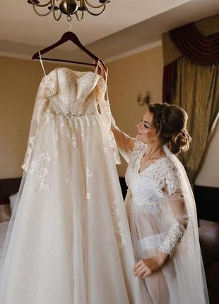 Шикарна весільна сукня, ідеальний стан4 фото