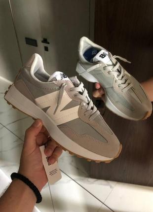 Жіночі кросівки new balance 327 ivory grey / smb1 фото