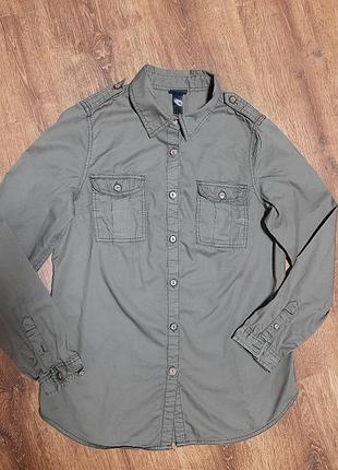 Рубашка хаки h&amp;m 2