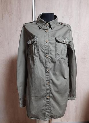 Рубашка хаки h&amp;m 7