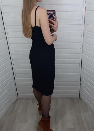 Брендове чорне гіпюрову сукню з бісером wallis2 фото