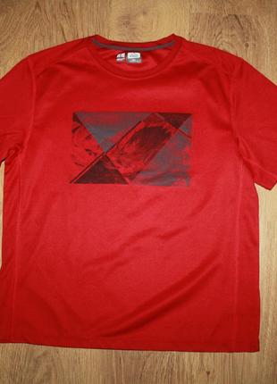 Футболка мужская спортивная трекинговая бордовая принт горы mckinley xxl