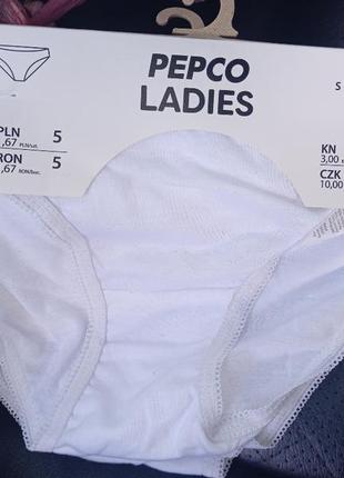 Білизна жіноча труси упаковка 3шт pepco польща розмір s i m