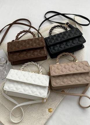 Модна маленька жіноча сумочка клітч, міні сумка стеганна сумка-клатч жіночий