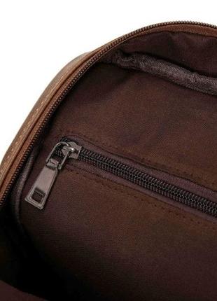 Мужская сумка мессенджер на плечо качественная бананка слинг. рюкзак кросс-боди коричневая эко кожа7 фото