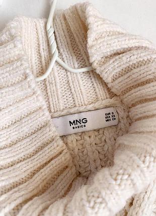 Светр, світер, кофта, в'язаний, молочний, беж, манго, mango 6