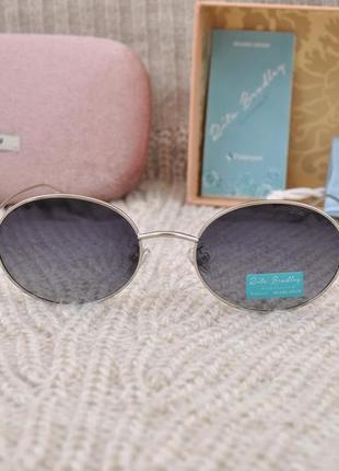 Фирменные солнцезащитные маленькие овалы очки  rita bradley polarized4 фото