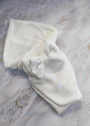 Зимний конверт одеяло из хлопковой косы, белый