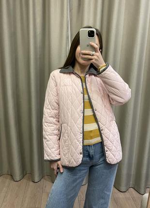 Куртка стеганая розовая2 фото