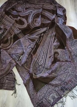 Большущий палантин из 100% тонкой шерсти