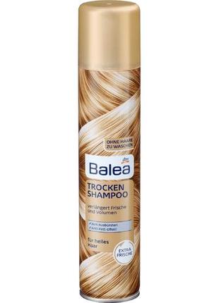 Сухий шампунь для світлих типів волосся balea trocken shampoo 200 мл (німеччина)1 фото