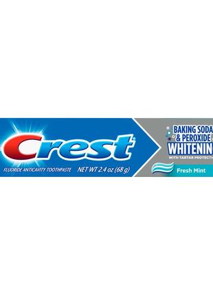 Отбеливающая зубная паста против зубного камня крест crest baking soda & peroxide 68g