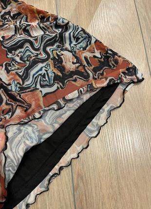 Мини юбка из сетки от shein4 фото