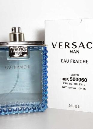 Versace men eau fraiche edt italy 100 ml тестер