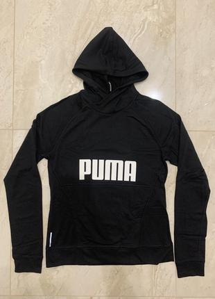Спортивна кофта puma худі толстовка чорна1 фото