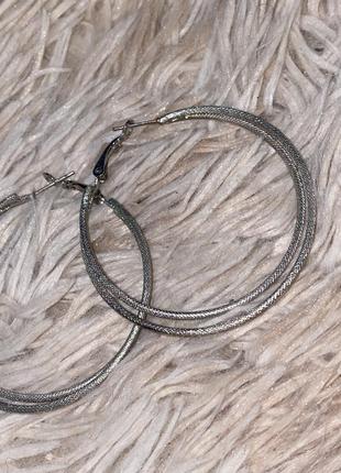 Сережки кольца середні