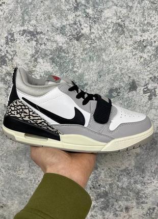 Кроссовки air jordan legacy low "tech grey"3 фото