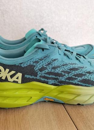 Кроссовки для бега hoka one one speedgoat 5 blue green (1123158-csgg)