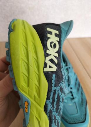 Кроссовки для бега hoka one one speedgoat 5 blue green (1123158-csgg)4 фото