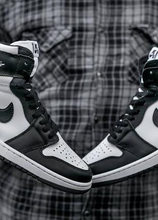 Кроссовки air jordan retro 1 "black white" 36-45