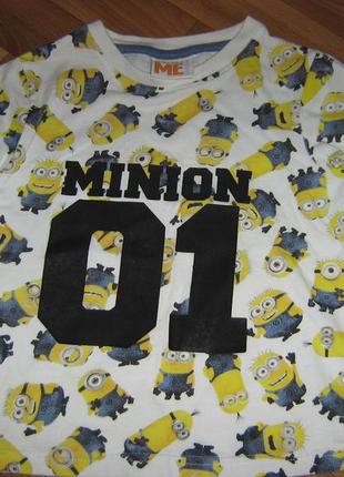 Футболка с миньоном на 4-5л.