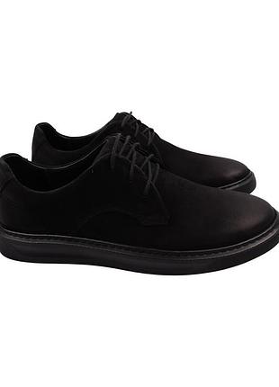 Туфли мужские detta черные нубук, 45