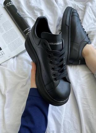 Снікерси alexander mcqueen black (рр 36-40)