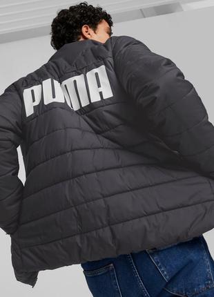 Куртка мужская puma ess+ padded jacket черного цвета3 фото