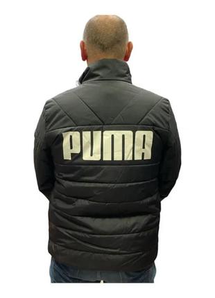 Куртка мужская puma ess+ padded jacket черного цвета7 фото