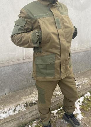 Тактический костюм горка олива  демисезон военный армейский