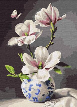 Картина за номерами "натюрморт з орхідеєю" brushme bs51906 40х50 см