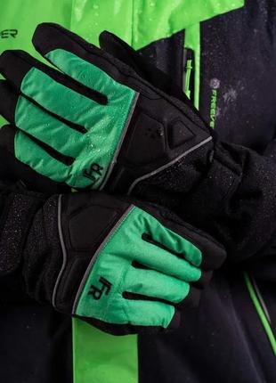 Перчатки горнолыжные мужские freever wf 1803 зеленые