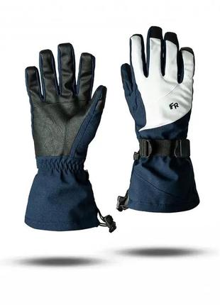 Гірськолижні рукавички жіночі freever wf 1801 сині з білим