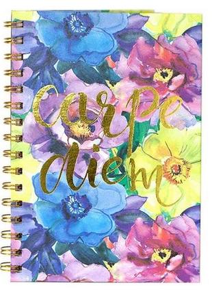 Блокнот на спіралі a plus flowers а5 100 аркушів арт. 4069