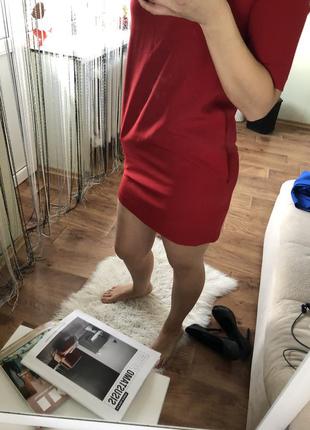 Стильное красное платье5 фото