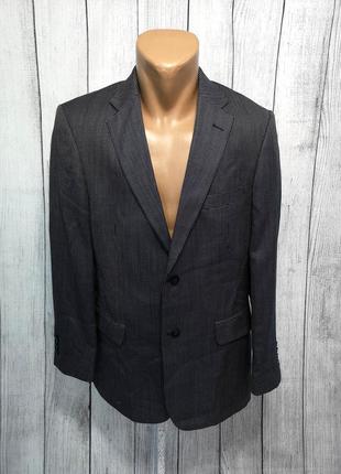 Пиджак стильный navyboot, т.синий, шелк-шерсть, как новый!