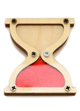 Заготовка пісочний годинник 6,5 см повний комплект, для бізіборду та бізікубіка1 фото