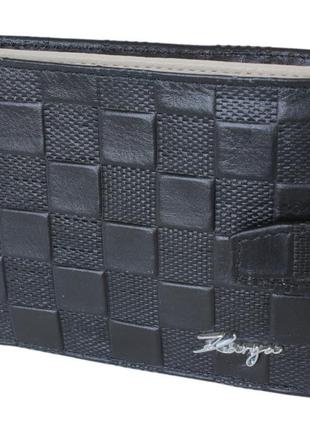 Кошелек мужской кожаный черный karya 0411-0871 фото