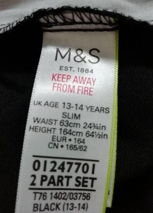 Брюки m&s для девочки 13-14лет m&s бангладеш5 фото