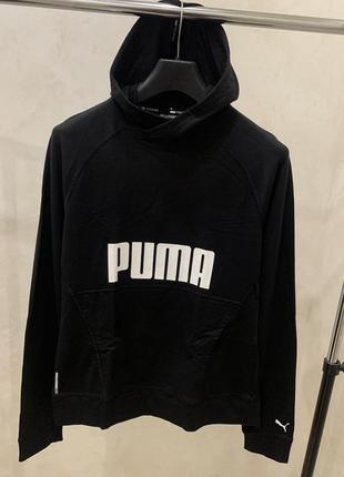 Худи кофта puma женское спортивное для бега черная