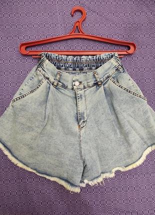 Женские джинсовые стрейчевые шорты1 фото